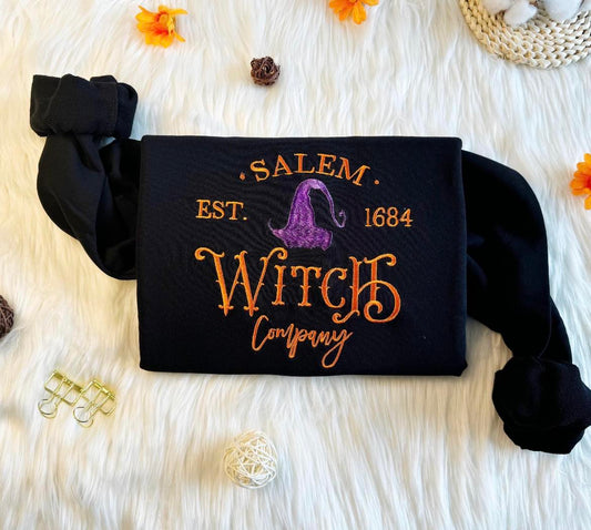 Salem Witch embroidered Sweatshirt