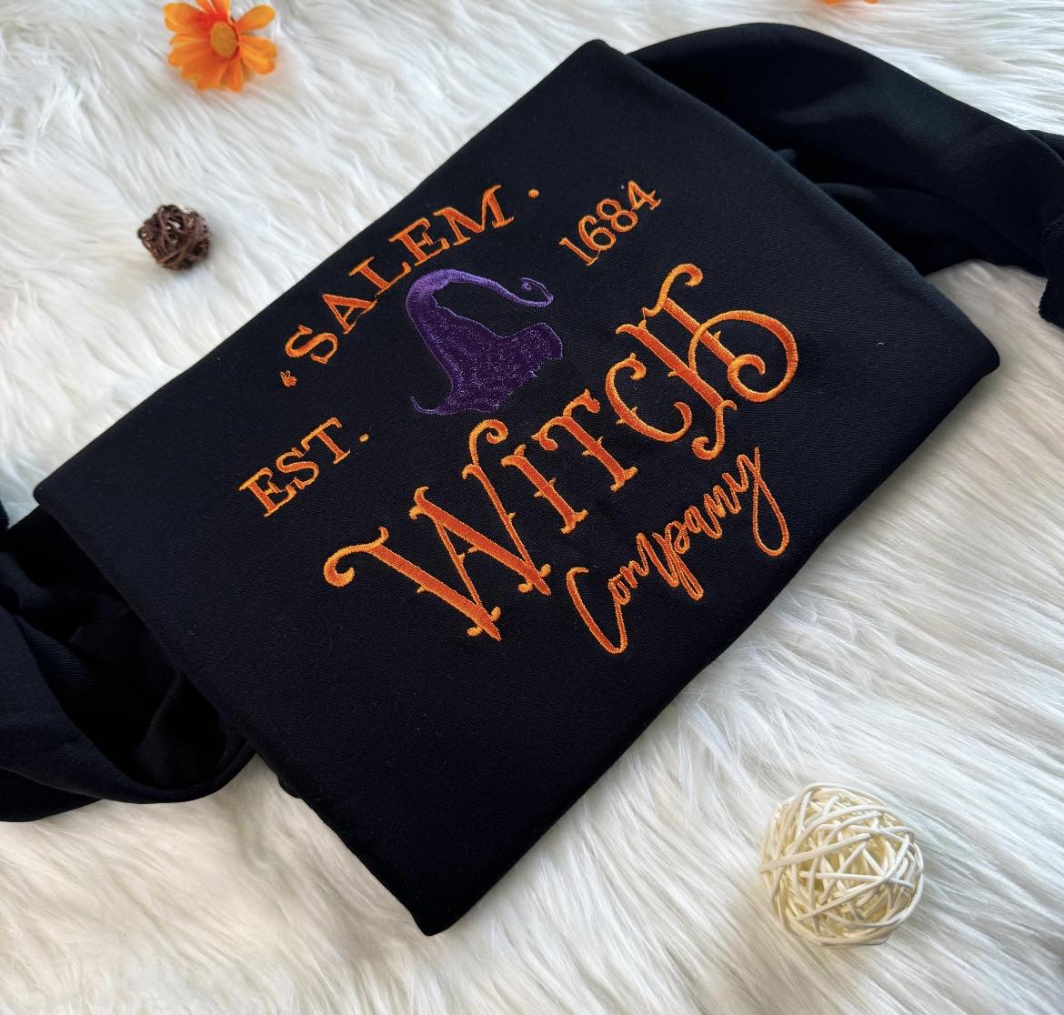 Salem Witch embroidered Sweatshirt