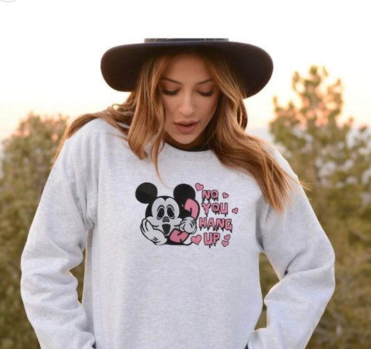 Mk No You hang up embroidered Sweatshirt