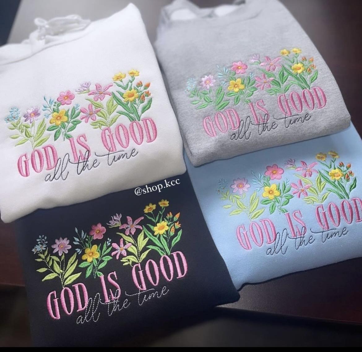 God is Good embroidered Sweatshirt