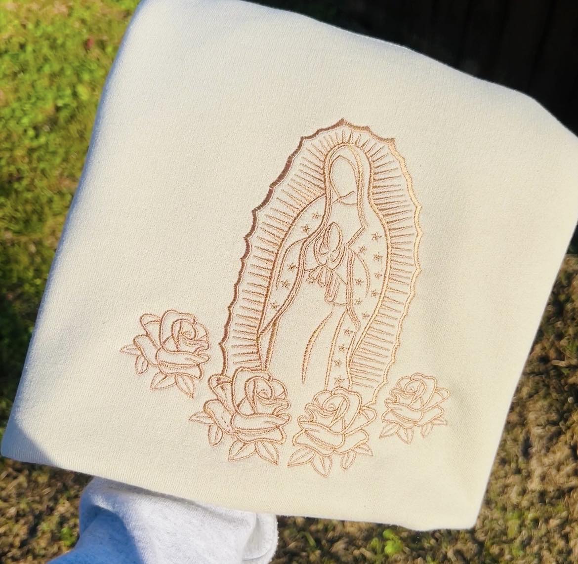 Virgin of Guadalupe embroidered Sweatshirt