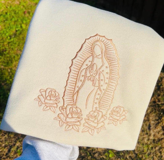 Virgin of Guadalupe embroidered Sweatshirt