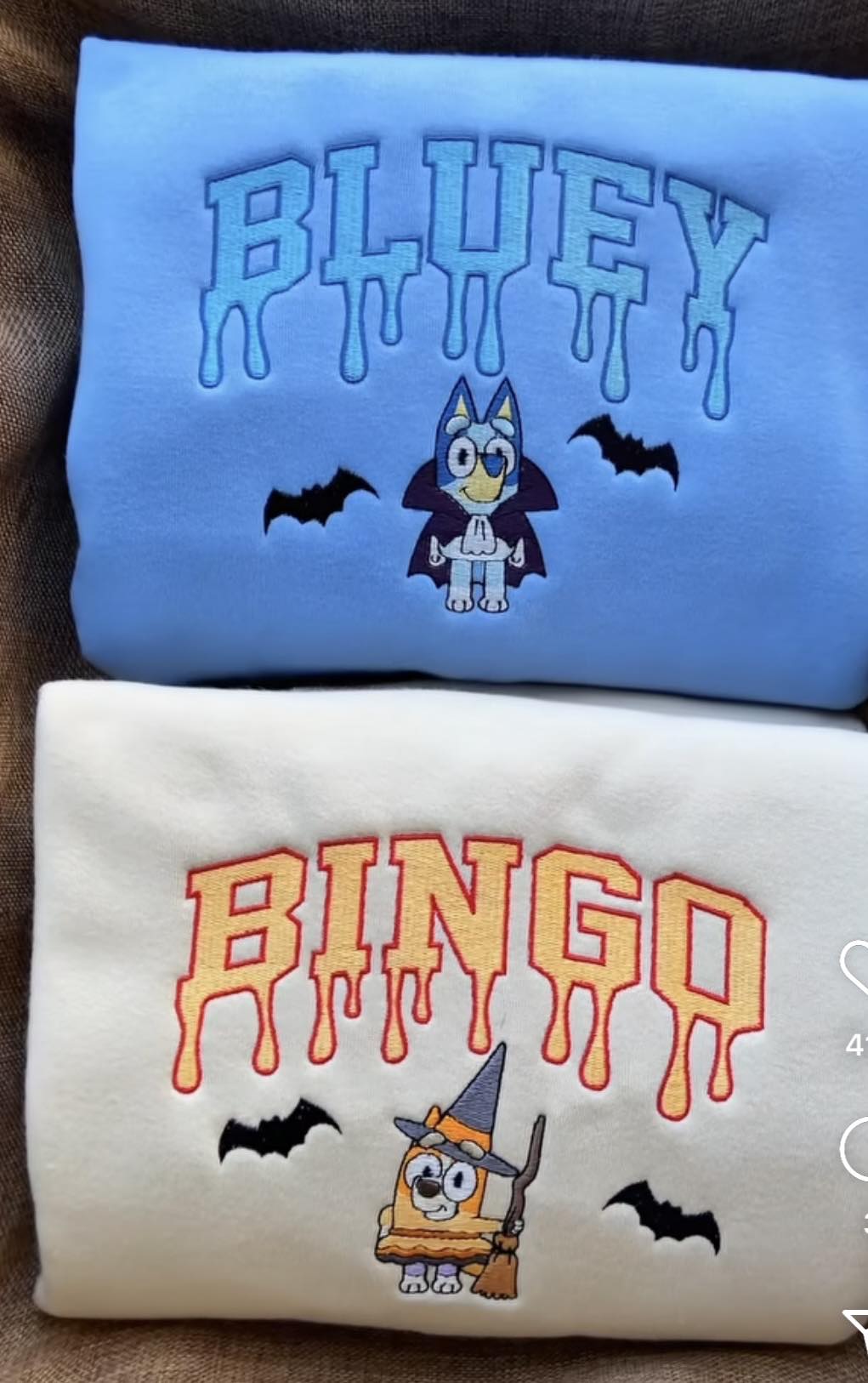 Bluey and Bingo embroidered Sweatshirt