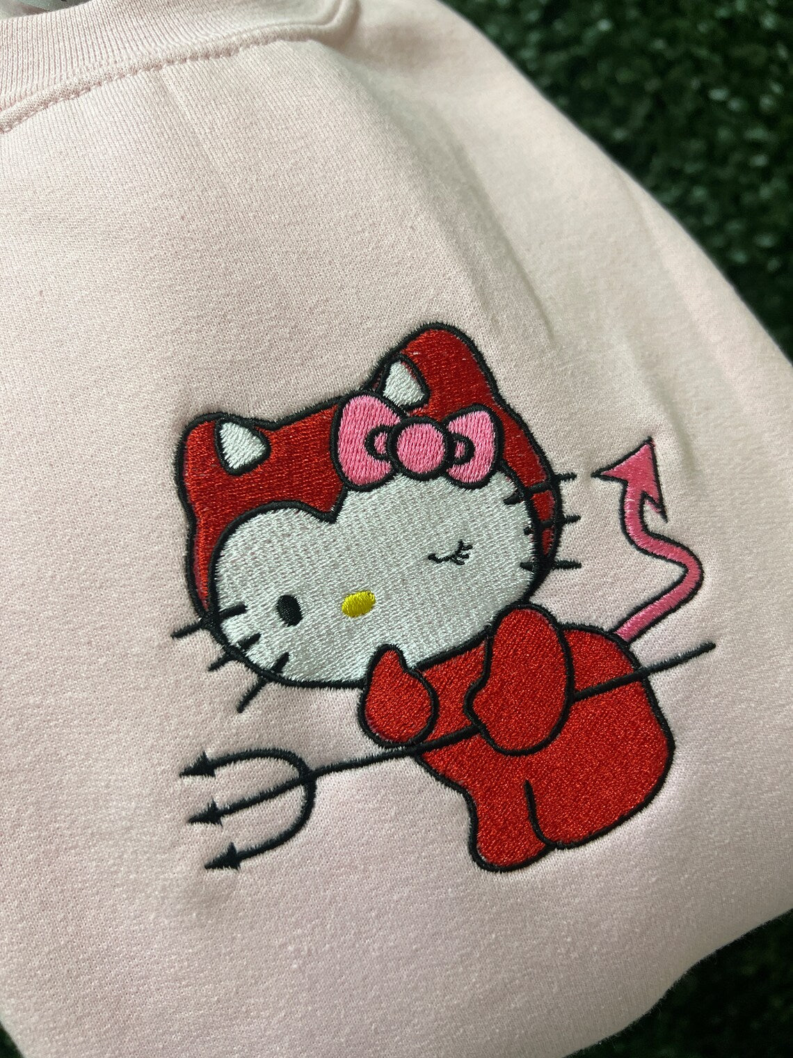 Hello Kitty Devil embroidered Sweatshirt